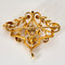 Broche Broche or jaunen diamant et perles 58 Facettes THI0298