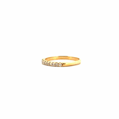 Bague 49 Alliance Demi-Tour Or Jaune & Diamants 58 Facettes 43-GS34939