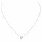 Collier Collier Coeur Or blanc Diamant 58 Facettes 3079788CN