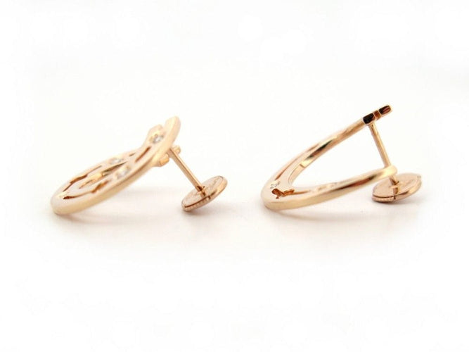 Boucles d'oreilles boucles d'oreilles DINH VAN creoles pulse or rose 58 Facettes 259886