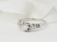 Bague 53.5 Bague solitaire en or blanc et platine, diamant 0,23ct 58 Facettes 33120