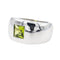 Bague 49 Chaumet Bague Jonc Bella Or blanc Péridot 58 Facettes 3260873CN