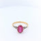 Bague Solitaire en or jaune diamants et rubis 58 Facettes 25165
