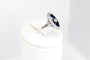 Bague 51 Bague Art Déco or blanc, diamants, saphirs 58 Facettes 250137