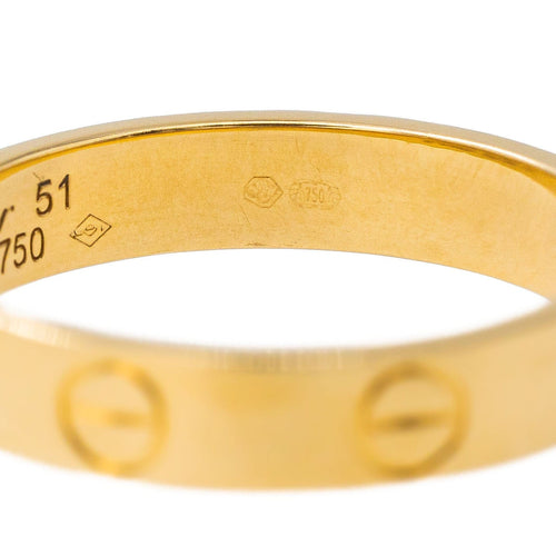 Bague 51 Cartier Bague Alliance Love Or jaune 58 Facettes 3411137CN