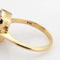 Bague 53.5 Bague Saphir Diamant Vintage Pierre Précieuse Fiançailles Or Jaune 58 Facettes G13425