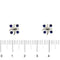 Boucles d'oreilles Tiffany & Co. - Boucles d'oreilles en platine serties de saphirs 58 Facettes 38212