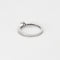 Bague 52,5 Solitaire or blanc et diamants 58 Facettes ROD3416