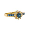 Bague 52 Bague  Marguerite Or jaune Saphir, Diamant 58 Facettes 4113819CN