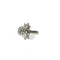 Bague 57 Bague fleurs or gris diamants 58 Facettes REF2531-298