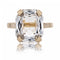 Bague 56 Bague ancienne aigue-marine taille émeraude et or jaune 58 Facettes 19-462B