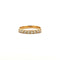 Bague 55 Demi alliance en diamants or jaune 58 Facettes