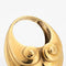 Bague 54 Bague en or cannelée vintage des années 80 58 Facettes G13431