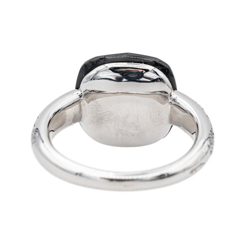 Bague 53 Pomellato Bague Capri Or blanc Jais, Diamant 58 Facettes 3726309CN
