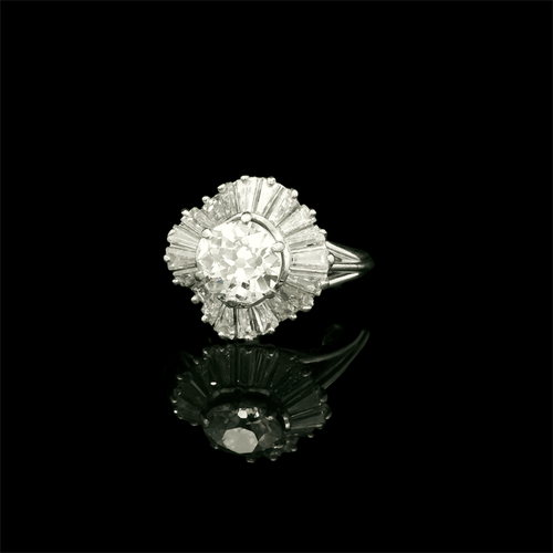"Jupe" ring circa 1960 58 Facettes