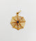 Pendentif vintage or jaune araignée sur sa toile, pierre bleue et perle 58 Facettes A06223