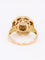 Bague 56 Bague ancienne fleur or jaune pierre blanche 58 Facettes 1CA0000012/1