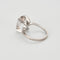 Bague 55,5 Bague cocktail or gris, quartz rose 58 Facettes COG0610