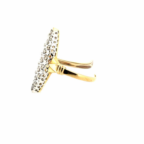 Bague 59 Bague marquise or jaune diamants 58 Facettes 85-GS34883-1