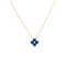 Collier Collier Van Cleef & Arpels "Alhambra" or jaune, porcelaine, diamant. 58 Facettes 34249