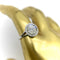 Bague 52 Bague pierre de Lune en or, pierre de lune sculptée, années 1950, avec diamants 58 Facettes A2001I