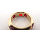 Bague 53 vintage bague FRED sertie de 4 rubis en or jaune 58 Facettes 260930