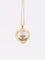 Pendentif Médaille amour Augis coeur en verre et or, Plus qu’hier moins que demain, ca 1980 58 Facettes 922