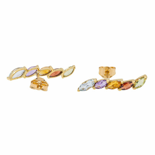Boucles d'oreilles Boucles d'oreilles Puces Or jaune Topaze 58 Facettes 3079782CN