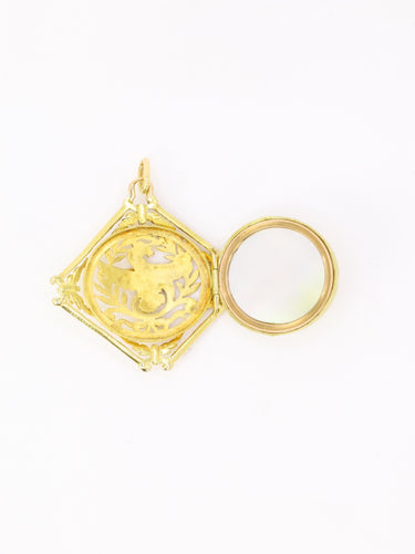 Pendentif Pendentif Chimère Art Nouveau or jaune nacre 58 Facettes 1149.2