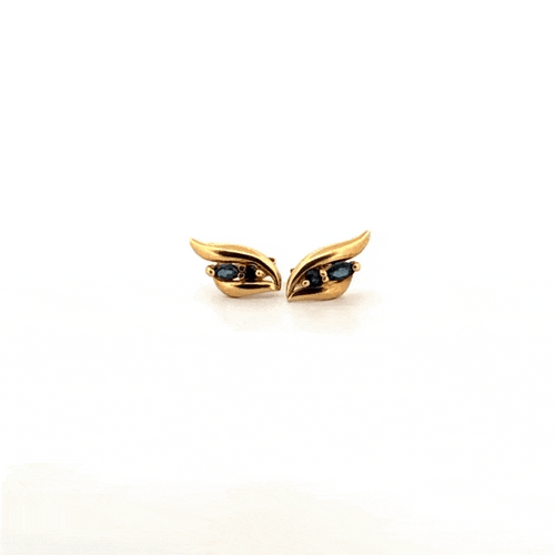 Boucles d'oreilles Puces D'oreilles Or Jaune & Topaze 58 Facettes 2-BOE1-GS38371-4