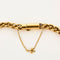 Collier or jaune maille tressée