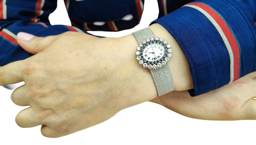 Montre Montre joaillerie or blanc diamants 58 Facettes LUZ-1625