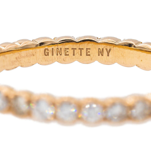 Bague 53 Ginette NY Bague Alliance Or jaune Diamant 58 Facettes 3056513CN