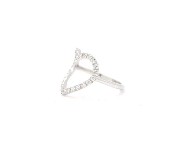 Bague Bague coeur avec diamants de 0,37 ct 58 Facettes