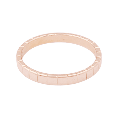 Bague Chopard "Ice Cube" or rose.