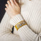 Bracelet Bracelet jonc micromosaïque en or jaune 58 Facettes 22750