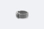 Bague 20 / Oro Bianco Jonc en or blanc avec diamants 58 Facettes ANL668
