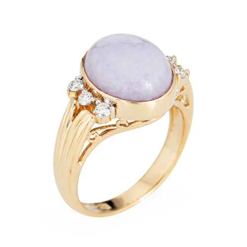 Bague 52 Bague Diamant Jade Lavande Vintage 58 Facettes G12660