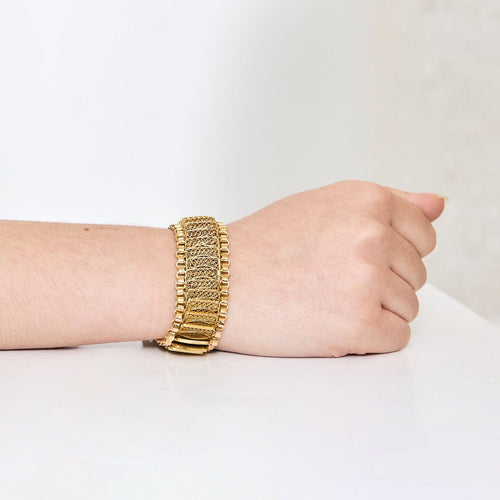 Bracelet Bracelet articulé or jaune 58 Facettes EVR2653