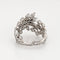Bague 57.5 Bague en platine avec diamants mixtes 58 Facettes G13725