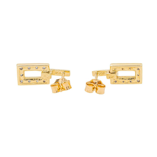 Boucles d'oreilles Boucles d'oreilles Puces Or jaune Diamant 58 Facettes 3577294CN