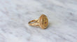 Bague 51 Bague Augis Vintage Or Jaune Diamant 58 Facettes