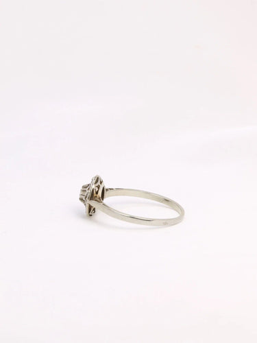 Bague 58 Bague Belle  Époque diamants taille ancienne 0,15 ct 58 Facettes J323