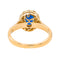 Bague 51 Bague Marguerite Or rose Saphir, Diamant 58 Facettes 3463704CN