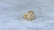 Bague 49.5 Bague Boule cocktail fil or rose riamants 58 Facettes