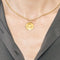 Pendentif Médaille Religieuse ange en or jaune 58 Facettes COG0472