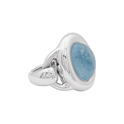 Bague 52 Bague Poiray, aigue-marine et or blanc 58 Facettes 34559