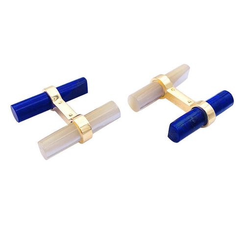 Boutons de manchette Boutons de manchette Cartier or jaune, bâtonnets interchangeables. 58 Facettes 33091