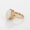 Bague vintage en or jaune 14 carats avec opale éthiopienne de 5,65 ct, taille 6,5, bijou de cocktail