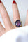 Bague 51 Bague Tank or jaune, améthyste, diamants 58 Facettes